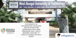 University of Technology Releases Application for Admission Into PhD Program 2025, Apply Before January 17; Check Course Details Here!